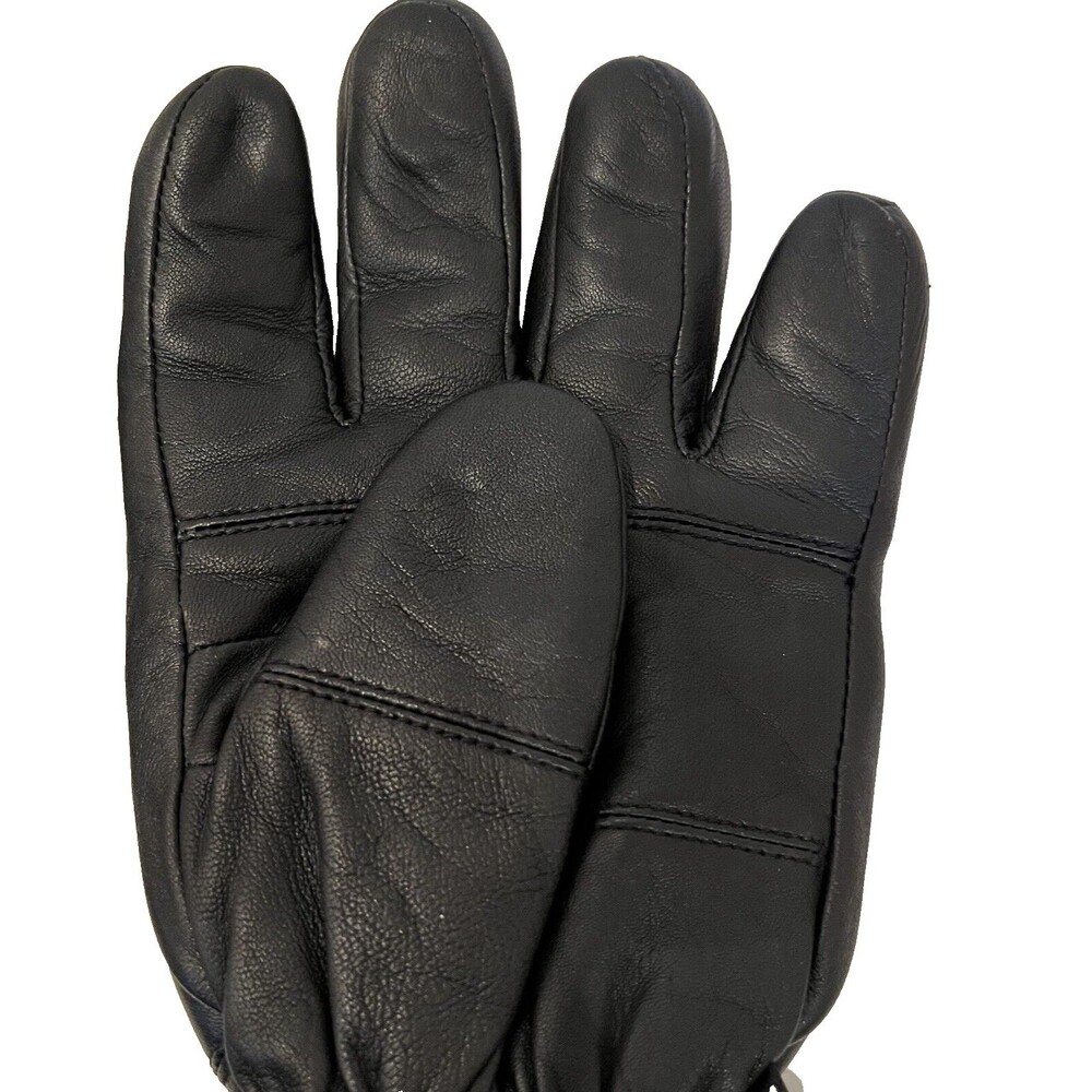 Thinsulate Black Leather Insulated Mens Thermal Lining Motorcycle Gloves Size XL - Picture 14 of 16
